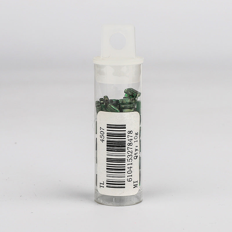 Miyuki Tila Glass Seed Beads Transparent Green Picasso TL-4507 WholesaleRhinestone