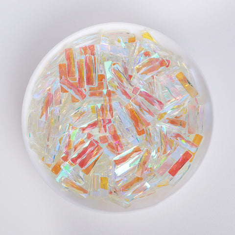 Rectangle Shape Starry Sky Flat Back Fancy Rhinestones WholesaleRhinestone