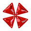 Light Siam Triangle Shape High Quality Glass Sew-on Rhinestones WholesaleRhinestone