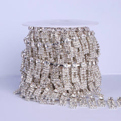 Sew-on Crystal Glass Rhinestone Trim Chain Applique RA1237 WholesaleRhinestone