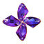Violet Blue Galactic Shape High Quality Glass Sew-on Rhinestones WholesaleRhinestone
