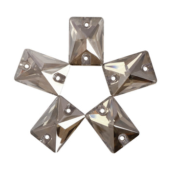 Satin Rectangle Shape High Quality Glass Sew-on Rhinestones WholesaleRhinestone