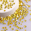 Mixed Sizes Citrine Glass FlatBack Rhinestones For Nail Art Silver Back WholesaleRhinestone