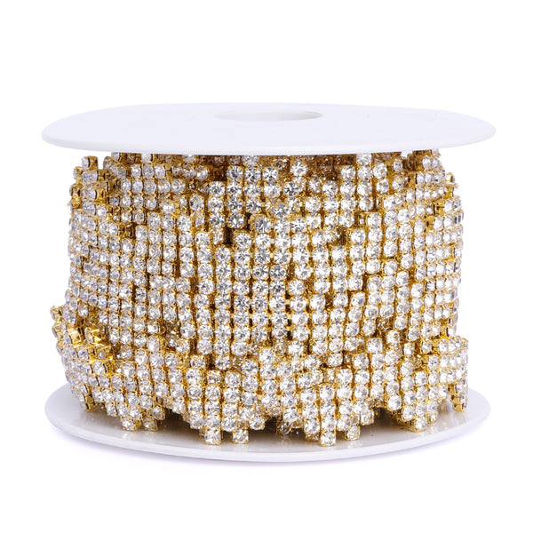 Sew-on Crystal Glass Rhinestone Trim Chain Applique RA1105 WholesaleRhinestone