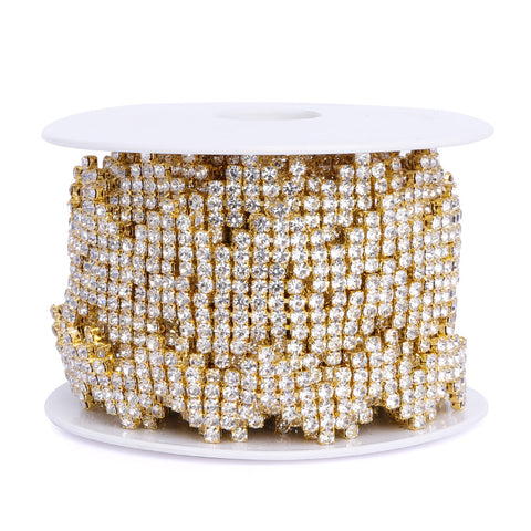 Sew-on Crystal Glass Rhinestone Trim Chain Applique RA1105 WholesaleRhinestone