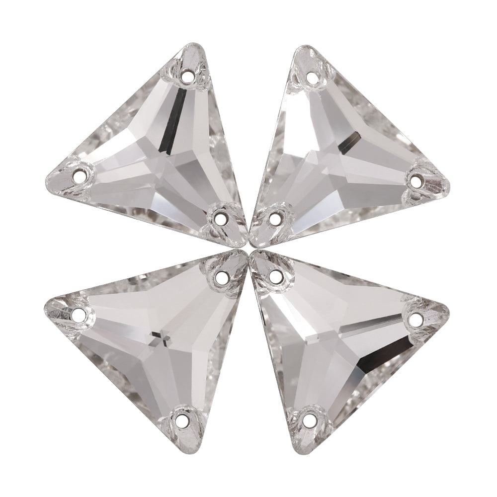 Crystal Triangle Shape High Quality Glass Sew-on Rhinestones WholesaleRhinestone