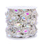 Sew-on Crystal AB Glass Raindrop Rhinestone Trim Chain Applique RA905 WholesaleRhinestone