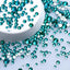 Mixed Sizes Indicolite  Glass FlatBack Rhinestones For Nail Art Silver Back WholesaleRhinestone