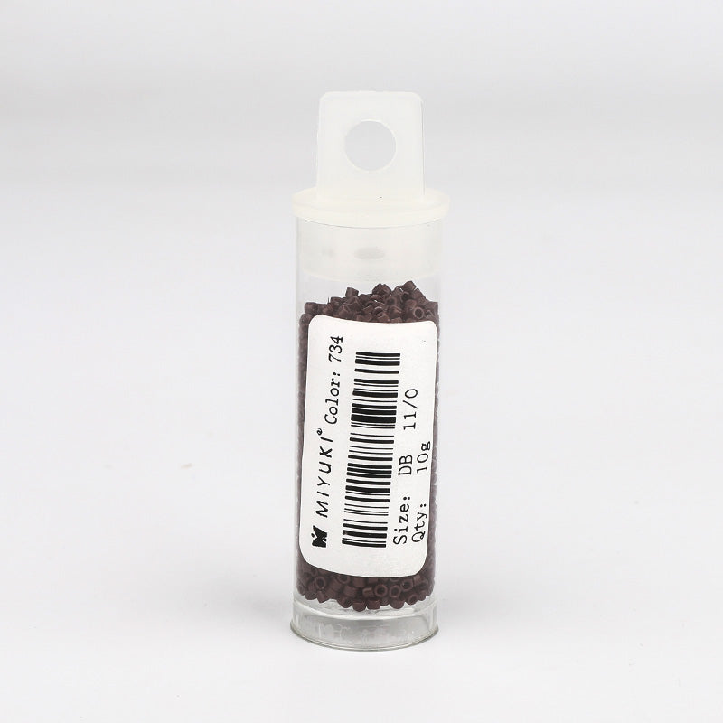 Miyuki Delica Seed Beads 11/0 Opaque Chocolate Brown DB-734 WholesaleRhinestone