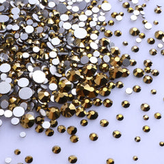 Mixed Sizes Aurum FlatBack Rhinestones For Nail Art Silver Back WholesaleRhinestone