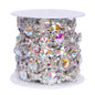 Sew-on Crystal AB Glass Rivoli Rhinestone Trim Chain Applique RA553 WholesaleRhinestone