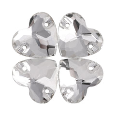 Crystal Heart Shape High Quality Glass Sew-on Rhinestones WholesaleRhinestone