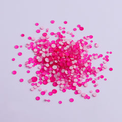 Mixed Sizes Rose FlatBack Neon Rhinestones For Nail Art WholesaleRhinestone