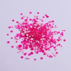 Mixed Sizes Rose FlatBack Neon Rhinestones For Nail Art WholesaleRhinestone