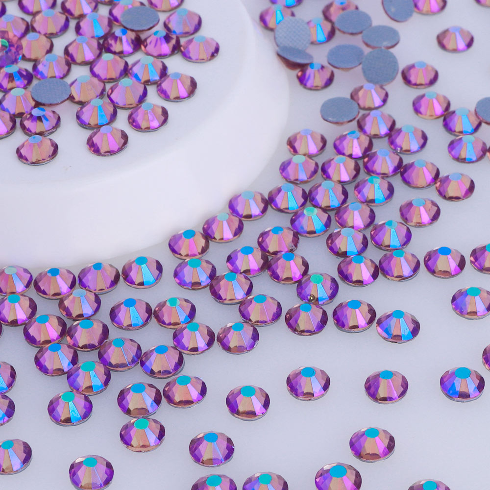Light Amethyst AB Glass HotFix Rhinestones WholesaleRhinestone Immagine principale del prodotto