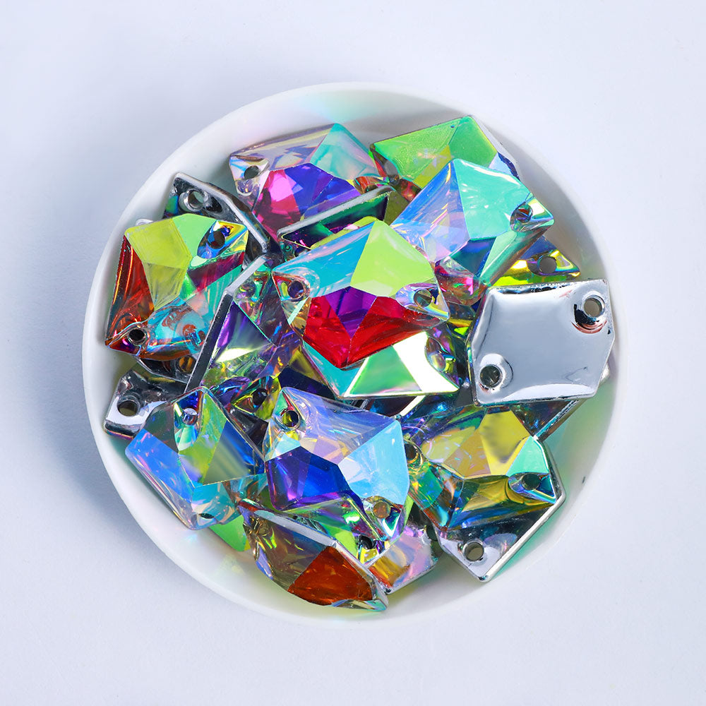 Cosmic Crystal AB Resin Sew-on Rhinestones For Dance Costume Secondary image