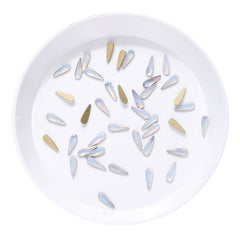 Raindrop Shape White Opal Flat Back Fancy Rhinestones WholesaleRhinestone