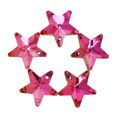 Vitrail Rose Star Shape High Quality Glass Rhinestone Pendant WholesaleRhinestone