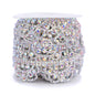 Sew-on Crystal AB Glass Raindrop Rhinestone Trim Chain Applique RA861 WholesaleRhinestone