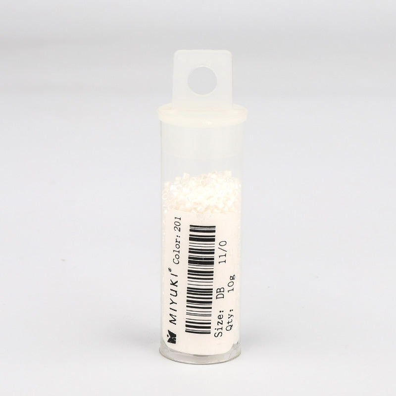 Miyuki Delica Seed Beads 11/0 Opaque White Luster DB-201 WholesaleRhinestone