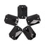 Jet Octagon Shape High Quality Glass Sew-on Rhinestones WholesaleRhinestone