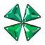 Heliotrope Triangle Shape High Quality Glass Sew-on Rhinestones WholesaleRhinestone