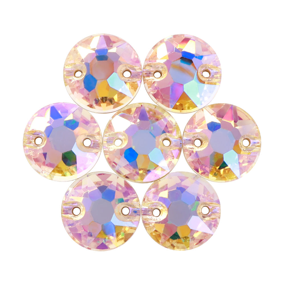 Paradise Shine XIRIUS Round Shape High Quality Glass Sew-on Rhinestones WholesaleRhinestone