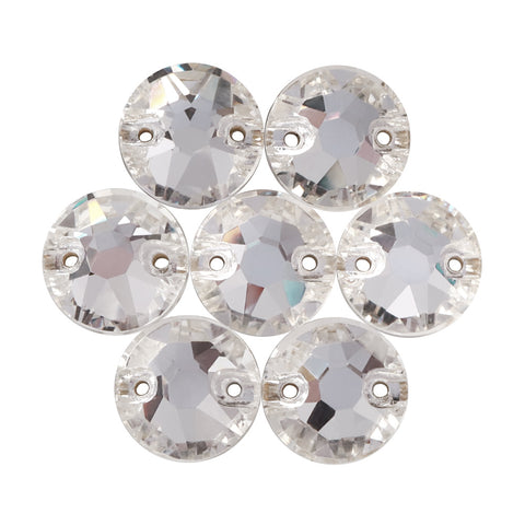 Crystal XIRIUS Round Shape High Quality Glass Sew-on Rhinestones WholesaleRhinestone