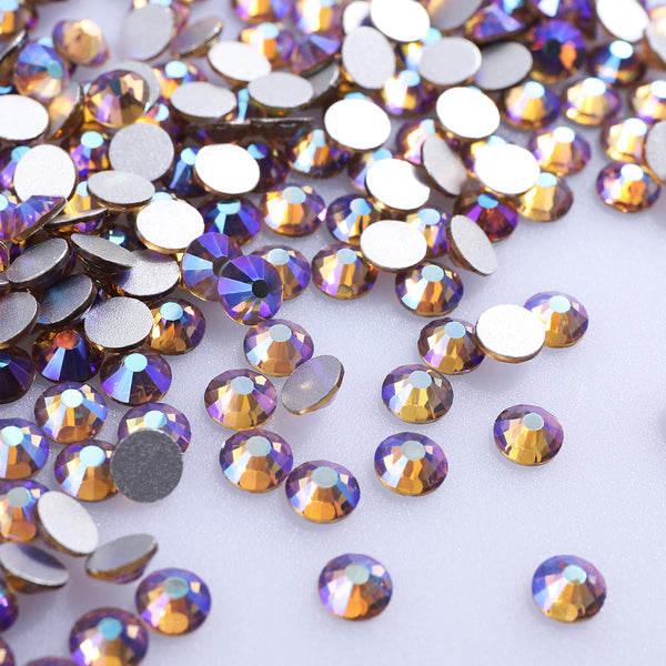 Light Colorado Topaz AB Glass FlatBack Rhinestones In Bulk WholesaleRhinestone