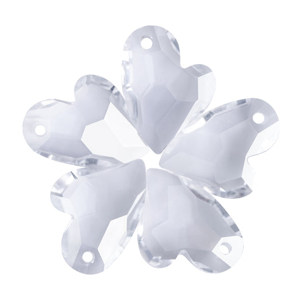 Silver Shade Devoted 2 U Heart High Quality Glass Rhinestone Pendant WholesaleRhinestone
