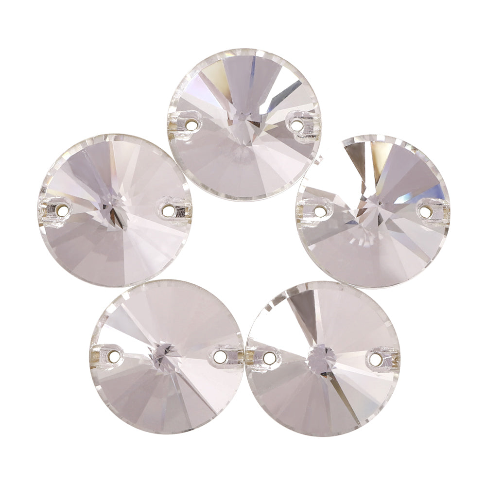 Crystal Rivoli  Shape High Quality Glass Sew-on Rhinestones WholesaleRhinestone