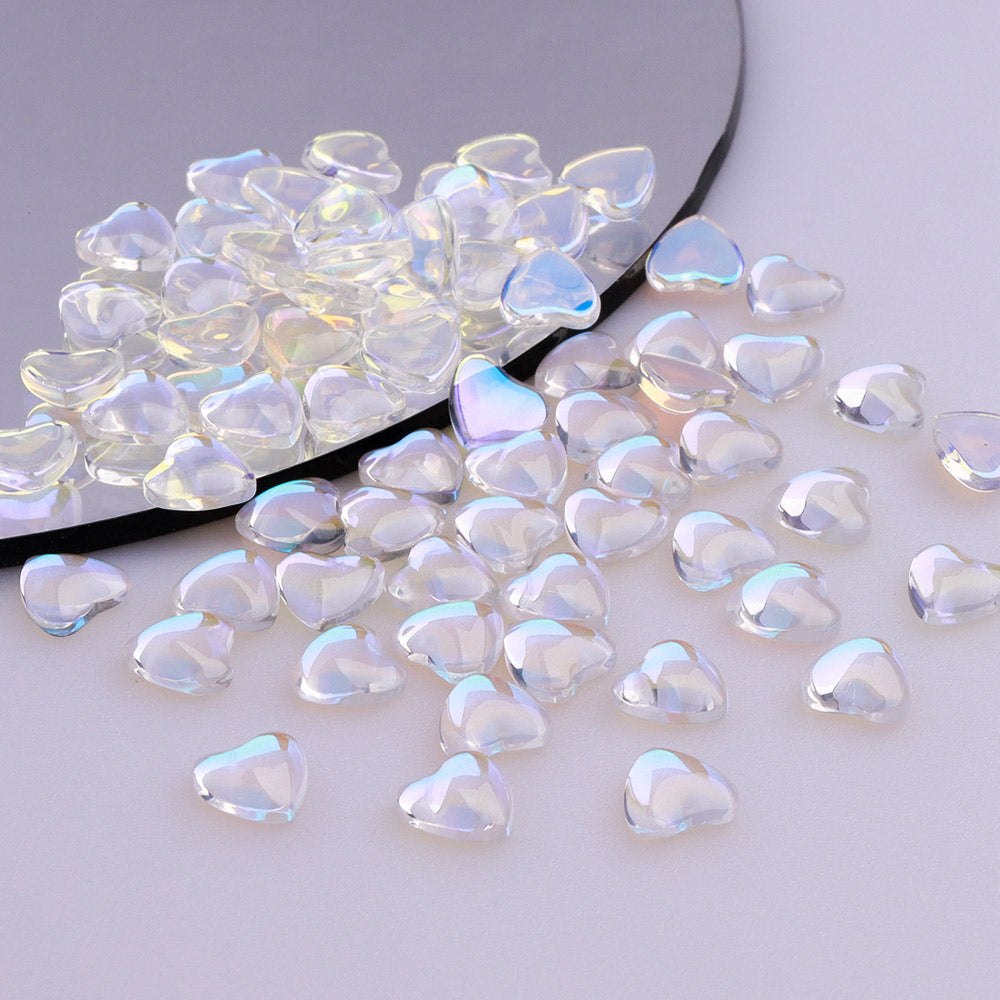 Heart Shape Starry Sky Flat Back Fancy Rhinestones WholesaleRhinestone