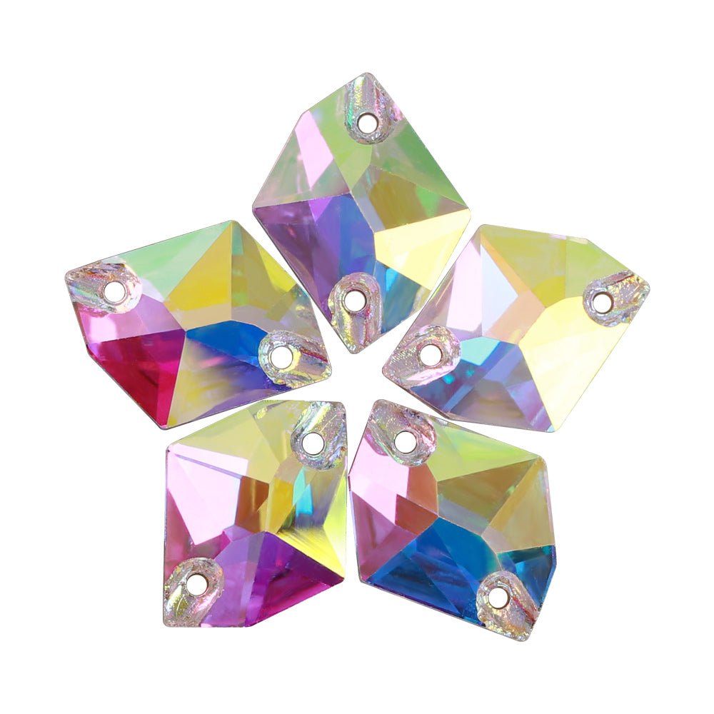 Crystal AB Cosmic Shape High Quality Glass Sew-on Rhinestones WholesaleRhinestone
