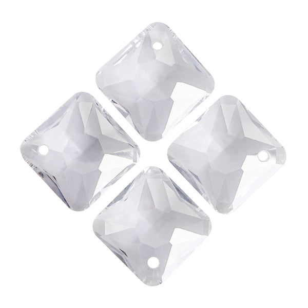 Silver Shade Princess Cut High Quality Glass Rhinestone Pendant WholesaleRhinestone