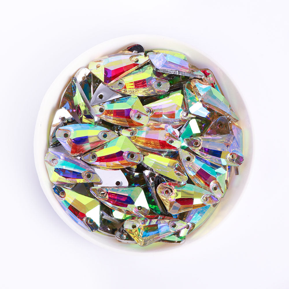 Chili Shape Crystal AB Resin Sew-on Rhinestones For Dance Costume Secondary image