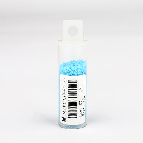 Miyuki Delica Seed Beads 11/0 Opaque Matte Turquoise Blue DB-755 WholesaleRhinestone