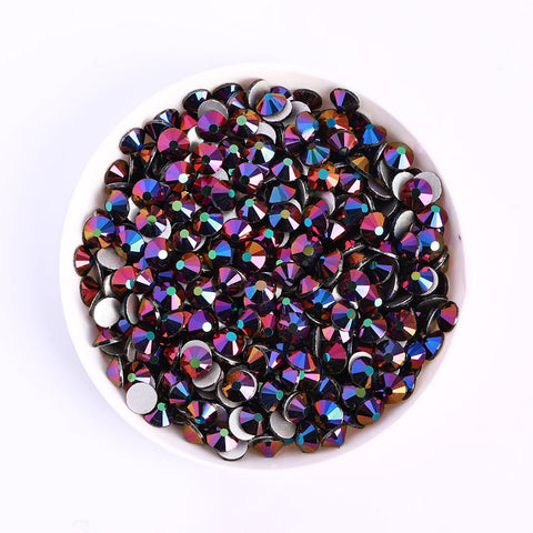 Magic Rose Gold Glass FlatBack Rhinestones In Bulk WholesaleRhinestone