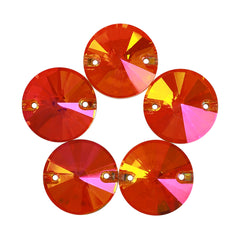 Astral Pink Rivoli  Shape High Quality Glass Sew-on Rhinestones WholesaleRhinestone