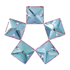 Vitrail Light Square Shape High Quality Glass Sew-on Rhinestones WholesaleRhinestone