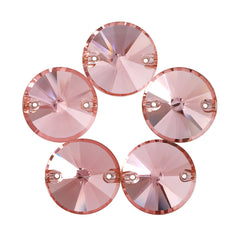 Light Peach Rivoli Shape High Quality Glass Sew-on Rhinestones WholesaleRhinestone