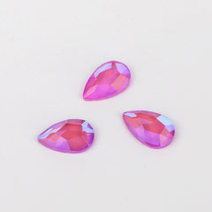 Raindrop Shape Mocha Purple Flat Back Fancy Rhinestones WholesaleRhinestone