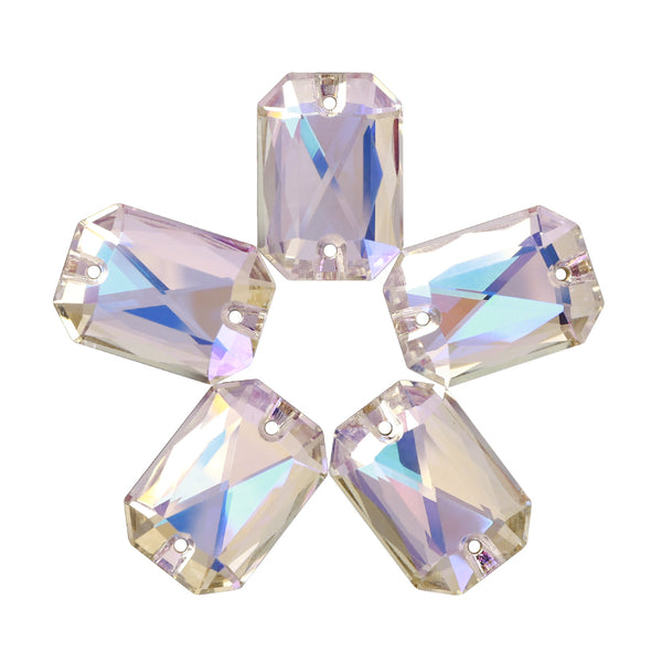Moonlight Octagon Shape High Quality Glass Sew-on Rhinestones WholesaleRhinestone