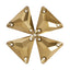 Dorado Triangle Shape High Quality Glass Sew-on Rhinestones WholesaleRhinestone
