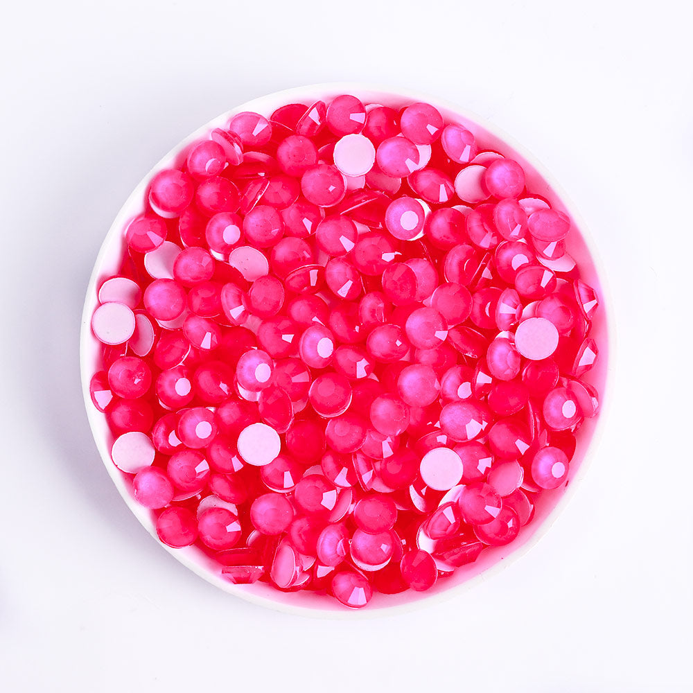 Pink Glass FlatBack Neon Rhinestones WholesaleRhinestone