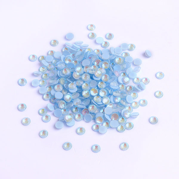 Mocha SS Light Blue Glass FlatBack Luminous Rhinestones For Nail Art WholesaleRhinestone