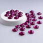 Fuchsia Glass FlatBack Rhinestones Silver Back WholesaleRhinestone