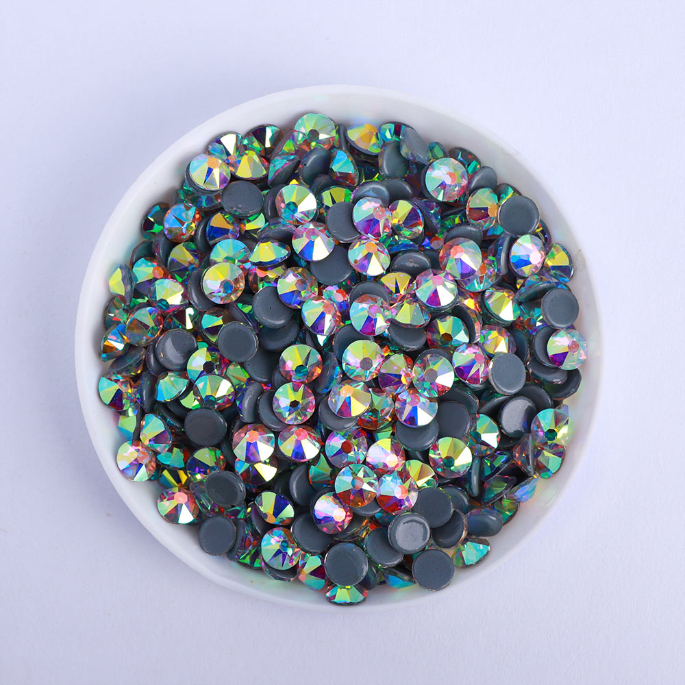 High-Quality Crystal AB Glass HotFix Rhinestones 16 cut facets Secondary image