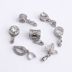 Multi Styles Silver Plated Pendant Buckle WholesaleRhinestone