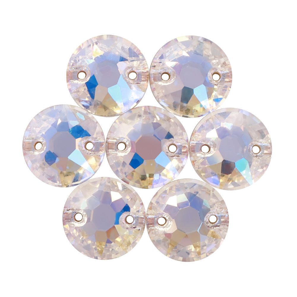 Moonlight XIRIUS Round Shape High Quality Glass Sew-on Rhinestones WholesaleRhinestone