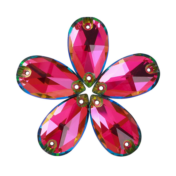 Vitrail Medium Drop Shape High Quality Glass Sew-on Rhinestones WholesaleRhinestone